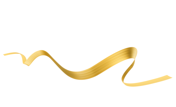 Parlak Parlak Soyut Dalgalı Altın Kurdele Akışı Şatafatı ve Zarafeti Sembolize eder 3d İllüstrasyon