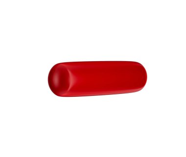 3D kırmızı eksi sembol, modern, parlak ve minimalist tasarımı var. 3d illüstrasyon