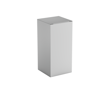 Dikdörtgen şeklinde bir karton kutu, 3d Dikey Resimde Duran Paketleme Konsepti için.