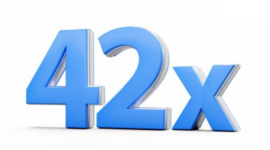 Mavi 42x 42 x veya 42 kez Reklam ve Dinamik Satış Sunumları 3D