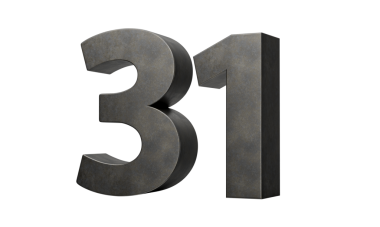 Gri Pürüzsüz Oyunculardan Yapılan 31 basamaklı Demir 3 boyutlu Görüntü