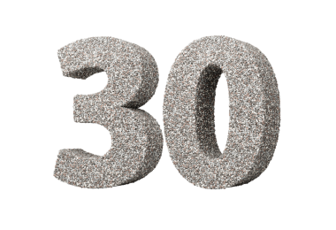 Kaya parçalarından ya da Gravels 3d İllüstrasyonundan Yapılmış 30 Numara