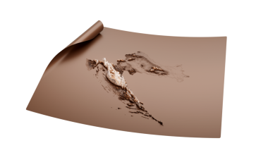 Hırvatistan 'ın Eski Tarzlı Kahverengi Haritası Açılan Harita Kağıt Çarşafı, 3d illüstrasyon