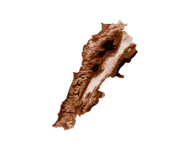 Lübnan haritası eski stil, kahverengi grafikler eski tarz Vintage stilinde. Yüksek detaylı 3d illüstrasyon