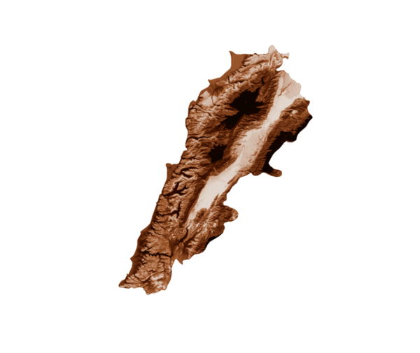 Lübnan haritası eski stil, kahverengi grafikler eski tarz Vintage stilinde. Yüksek detaylı 3d illüstrasyon