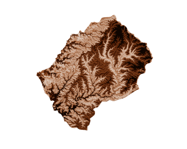 Lesotho Haritası eski tarz, kahverengi grafikler eski tarz Vintage tarzında. Yüksek detaylı 3d illüstrasyon