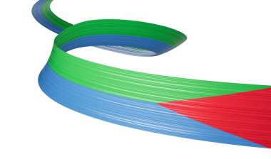 Eritre 'nin 3d Bayrağı 3d Dalgalı Parlak Eritre Kurdelesi Kırmızı, 3d illüstrasyon