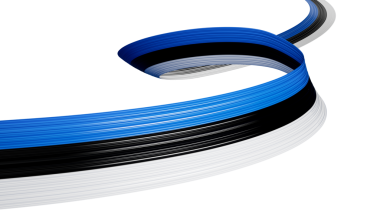 Estonya Bağımsızlık Günü 'nüz kutlu olsun 24 Şubat 3d İllüstrasyon