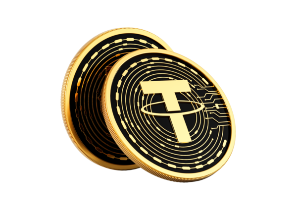 3D İki Altın ve Siyah Yuvarlak Şifreleme Nakit Paralar 3D İllüstrasyon