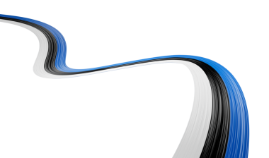 Estonya Bayrak Kurdelesi Bağımsızlık Günü afişi 3D illüstrasyon. Estonya Anma Günü 24 Şubat