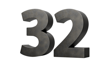 32 Numara Gri Pürüzsüz Yapılandırmadan Yapılan 3D Görüntü