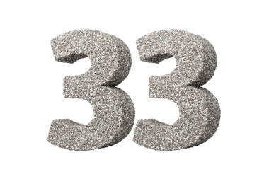 Kaya parçalarından ya da Gravels 3D Illustration 'dan yapılmış 33 numara.