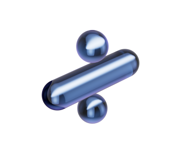 Parlak koyu mavi bölme sembolü, parlak yansımaları ve metalik bir kaplaması var. 3d illüstrasyon