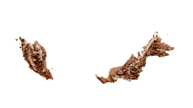 Malezya haritası eski tarzda, kahverengi grafikler eski tarz Vintage tarzında. Yüksek detaylı 3d illüstrasyon