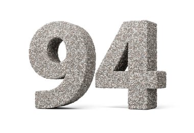 Doksan dört numara, kaya parçalarından ya da beyaz arkaplandaki mezar taşlarından yapılmış 94 basamak.