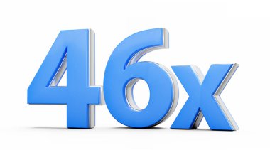 Mavi 46x 46 x veya 46 kez Reklam ve Dinamik Satış Sunumları 3D