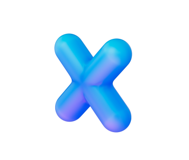 Pürüzsüz, mat mavisi kaplamalı ve yumuşak ışıklandırmalı parlak bir çarpma sembolü. 3d illüstrasyon