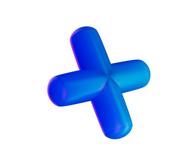 3 boyutlu mavi artı işareti, parlak, eğimli, pürüzsüz kenarlı, yuvarlak kenarlı. 3B Görüntü