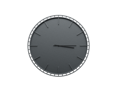 Modern Koyu Gri Duvar Saati 03: 15 15315Modern İç Görüntü için Minimalist