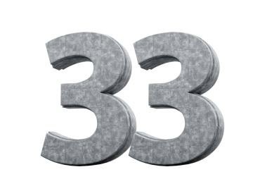 Beton Numara 33 33 Gri Beton Taş Yapımı Beyaz Görüntü