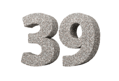 Kaya parçalarından ya da Gravels 3D Illustration 'dan yapılmış 39 numara.