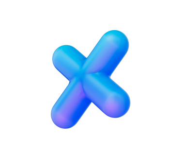 Pürüzsüz, mat mavisi kaplamalı ve yumuşak ışıklandırmalı parlak bir çarpma sembolü. 3d illüstrasyon