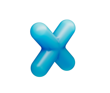 Pürüzsüz, mat mavisi kaplamalı ve yumuşak ışıklandırmalı parlak bir çarpma sembolü. 3d illüstrasyon