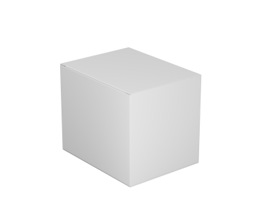 Paketleme, markalaşma ve ürün modellemeleri için dikdörtgen bir karton kutu. 3d Görüntü