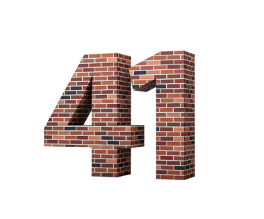 Duvarın Kırk Bir Numaralı Tuğla 41. basamağı Renkli Tuğla Duvarı 3D Görüntü