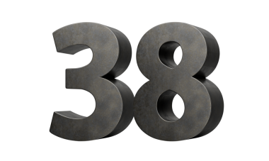 38 Numara Gri Pürüzsüz Yapımlı 3D Görüntü