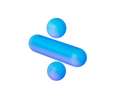 Pürüzsüz, mat mavi kaplama ve yumuşak ışıklandırma ile gösterişli bir bölme sembolü.