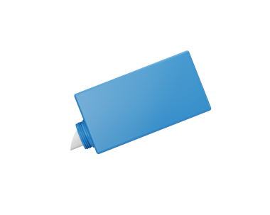 Parlak Mavi Yıkama Şişesi Pompa Söndürücü Sergisi Modern Tasarım 3D İllüstrasyon