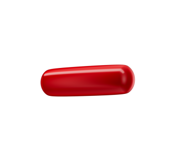 3D kırmızı eksi sembol, modern, parlak ve minimalist tasarımı var. 3d illüstrasyon