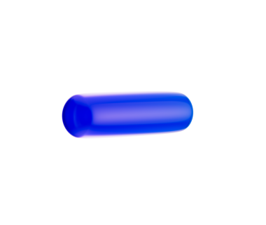 3D Parlak eksi sembol, modern görünümlü, mavi renkli bir gradyan. 3d illüstrasyon
