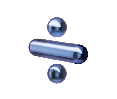 Parlak koyu mavi bölme sembolü, parlak yansımaları ve metalik bir kaplaması var. 3d illüstrasyon