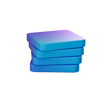 Modern tarzda simetrik olarak sıralanmış pürüzsüz, beyaz kare bloklar yığını. 3d illüstrasyon