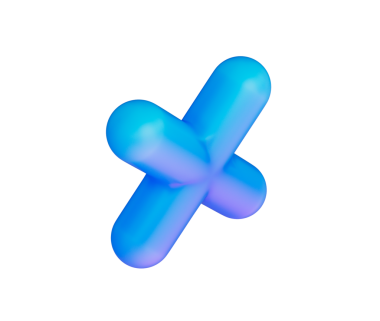 Pürüzsüz, mat mavisi kaplamalı ve yumuşak ışıklandırmalı parlak bir çarpma sembolü. 3d illüstrasyon