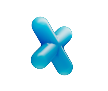 Pürüzsüz, mat mavisi kaplamalı ve yumuşak ışıklandırmalı parlak bir çarpma sembolü. 3d illüstrasyon