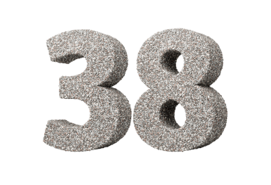 Kaya parçalarından ya da Gravels 3d İllüstrasyonundan 38 Numara