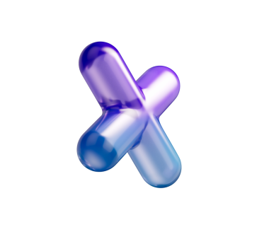 Mor-mavi gradyanı, yumuşak yansımaları ve derinliği olan 3D parlak çarpma sembolü. 3B Görüntü