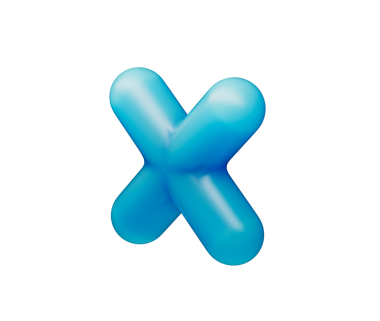 Pürüzsüz, mat mavisi kaplamalı ve yumuşak ışıklandırmalı parlak bir çarpma sembolü. 3d illüstrasyon