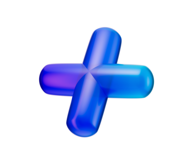 3 boyutlu mavi artı işareti, parlak, eğimli, pürüzsüz kenarlı, yuvarlak kenarlı. 3B Görüntü