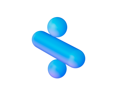 Pürüzsüz, mat mavi kaplama ve yumuşak ışıklandırma ile gösterişli bir bölme sembolü.