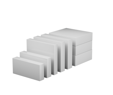 Siyaha karşı minimalist ürün sergilenen beyaz raptiye kutuları. 3d illüstrasyon