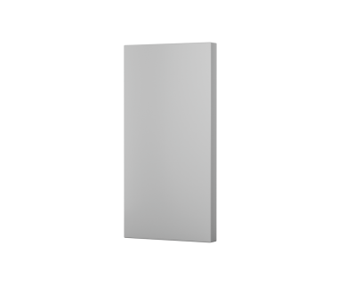 Siyah arkaplan üzerinde boş dikdörtgen paket modeli, temiz ve 3d illüstrasyon