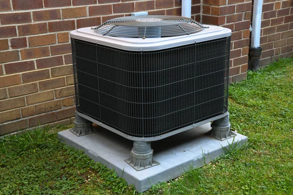 Condicionado Perto Nova Casa Ventilador Frio Instalar Fornecimento Moderno Sistema — Fotografia de Stock