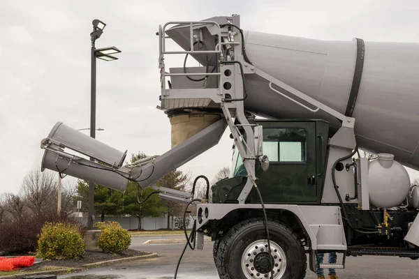 automobile concrete mixer heavy transport deliver blend drive