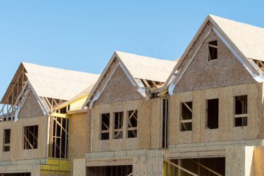 Bitmemiş kontrplak ev Woden çerçeve yeni duvar ahşabı