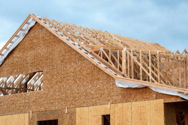 Kontrplak ev ahşap çatı iskeletinin kirişleri ahşap çerçeve endüstrisi
