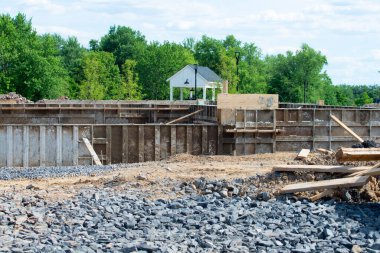 Yeni bir ev malzemesi zemin katı için demir çerçeve